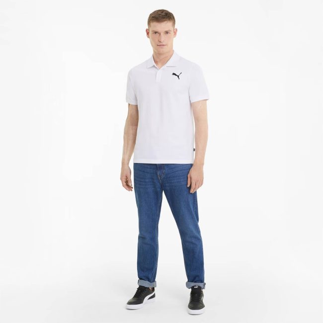 Essentials Polo en Coton Piqué Coupe Régulière Homme