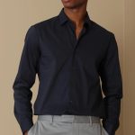 Lufian Chemise Tissé Classique Coup Slim Homme