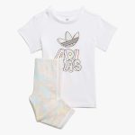 adidas Marble Print Ensemble Enfant Fille