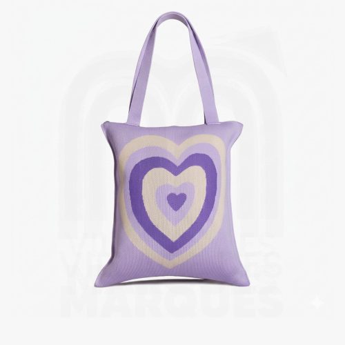 We Work Sac Tote Bag en Maille Violet