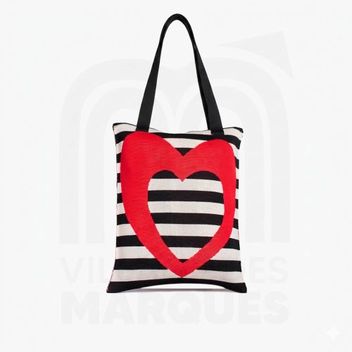 We Work Sac Tote Bag en Maille Rouge