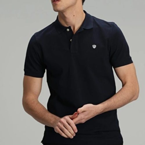 Lufian Polo Col Droit Manches Courtes Homme