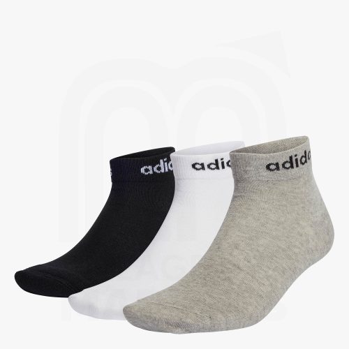 Adidas Linear Sportswear Lot de 3 Paires De Chaussettes à la cheville Unisex