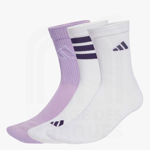 Adidas Logo Chaussettes Mi-Mollet Lot De 3 Paires Femme