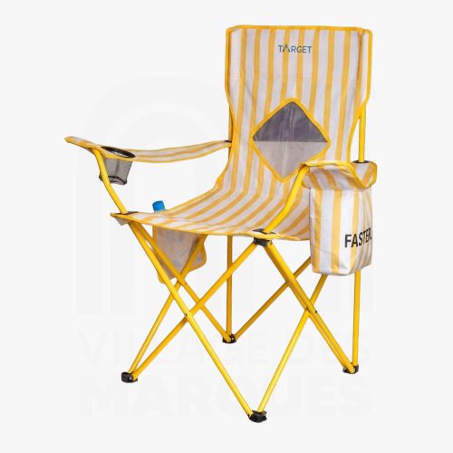 Target Chaise de Plage Pliante Accoudoirs & Poche Isotherme