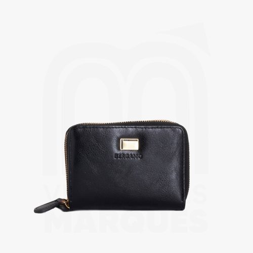 Bergamo Petit Portefeuille Zippé Compact
