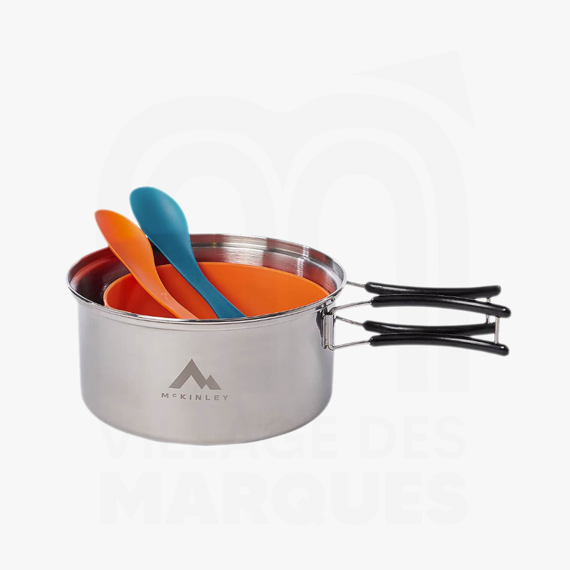 Mckinley Set De Cuisine De Camping En Acier Inoxydable 2P