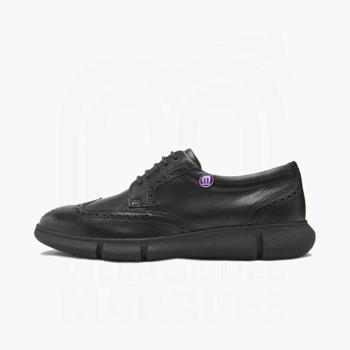 Geox U ADACTER F B - WAX.LEA Basket à lacets Homme